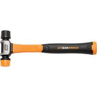 Soft Face Hammer, 16 oz. Head Weight, Plain Face, Solid Steel Handle, 12-1/4" L Pryde Industrial Inc.