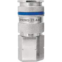 Raccord industriel rapide QUIKSILVER, Laiton nickel&eacute;, 1/4", NPT femelle, 435 PSI Pryde Industrial Inc.