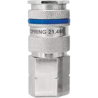 Raccord industriel rapide QUIKSILVER, Laiton nickel&eacute;, 3/8", NPT femelle, 435 PSI Pryde Industrial Inc.