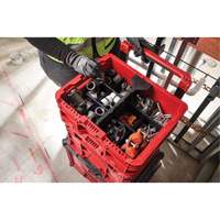 Bac &agrave; profil bas PACKOUT, 15" x 18-5/8" x 6-5/8", Noir/Rouge Pryde Industrial Inc.