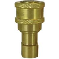 Hydraulic Quick Coupler - Brass Manual Coupler, Brass/Stainless Steel Pryde Industrial Inc.
