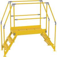 Crossover Ladder, 78-1/2" Overall Span, 30" H x 48" D, 24" Step Width Pryde Industrial Inc.