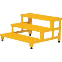 Adjustable Step-Mate Stand, 3 Step(s), 36-3/16" W x 33-7/8" L x 22-1/4" H, 500 lbs. Capacity Pryde Industrial Inc.