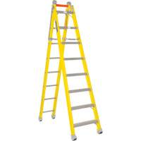 Step to Straight Ladder, 13.8', Fibreglass, 375 lbs., CSA Grade 1AA Pryde Industrial Inc.