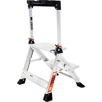 Jumbo Step Ladder, 1.5', Aluminum, 375 lbs. Capacity, Type 1AA Pryde Industrial Inc.