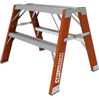 Buildman™ Step-up Workbench, 2' H x 33.5" W x 25.75" D, 300 lbs. Capacity, Fibreglass VD699 | Pryde Industrial Inc.