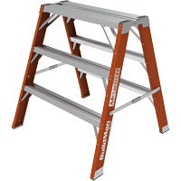 Buildman™ Step-up Workbench, 3' H x 34.75" W x 33.25" D, 300 lbs. Capacity, Fibreglass VD700 | Pryde Industrial Inc.