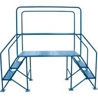Crossover Ladder, 35-1/2" Overall Span, 31-1/2" H x 22" D, 22" Step Width Pryde Industrial Inc.