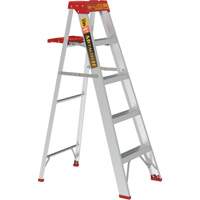 Step Ladder with Paint Tray, 5', Aluminum, 200 lbs. Capacity, Type 3 Pryde Industrial Inc.