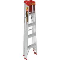 Step Ladder with Paint Tray, 5', Aluminum, 200 lbs. Capacity, Type 3 Pryde Industrial Inc.