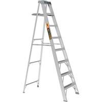 Step Ladder with Paint Tray, 8', Aluminum, 225 lbs. Capacity, Type 2 Pryde Industrial Inc.