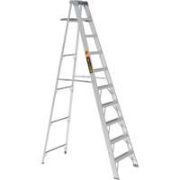 Step Ladder with Paint Tray, 10', Aluminum, 225 lbs. Capacity, Type 2 Pryde Industrial Inc.