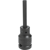 Impact Bit Socket, Hex, 12 mm x 3-1/4" L, 1/2" Drive Pryde Industrial Inc.