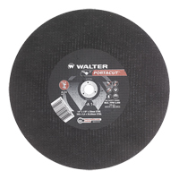Meule &agrave; tronçonner rapide en acier inoxydable Portacut, 14" x 1/8", Arbre de 3/4", Type 1, Oxyde d'aluminium, 5400 Tr/min Pryde Industrial Inc.