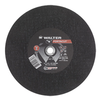 Meule &agrave; tronçonner rapide en acier inoxydable Portacut, 14" x 1/8", Arbre de 7/8", Type 1, Oxyde d'aluminium, 5400 Tr/min Pryde Industrial Inc.