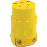 Commercial Grade Straight Blade Connector, 5-15R, Plastic Pryde Industrial Inc.