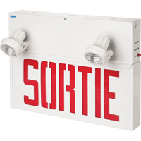 Stella Combination Signs - Sortie, LED, Hardwired, 17-1/2" L x 12-1/2" W, French Pryde Industrial Inc.