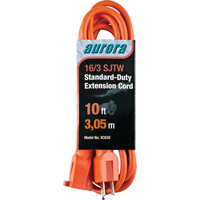 Extension Cord, Indoor/Outdoor, SJTW, 16/3 AWG, 13 A, 10' Pryde Industrial Inc.