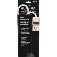 Limiteur de surtension, 6 Prises, 200 J, 1875 W, Cordon 3' Pryde Industrial Inc.