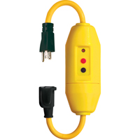Jeux de cordons avec disjoncteur de fuite &agrave; la terre en ligne , 120 V, 15 A, Cordon de  Pryde Industrial Inc.