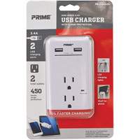 Chargeur USB Prime avec protection contre la surtension Pryde Industrial Inc.