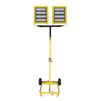 Chariot d'&eacute;clairage &agrave; deux t&ecirc;tes avec treuil, DEL, 400 W, 60 000 lumens, Boîtier en Aluminium Pryde Industrial Inc.