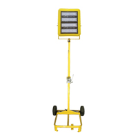 Chariot d'&eacute;clairage &agrave; t&ecirc;te unique avec treuil, DEL, 200 W, 30000 lumens, Boîtier en Aluminium Pryde Industrial Inc.