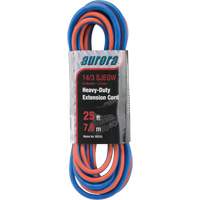 TPE-Rubber Extension Cord with Light Indicator, All-Weather, SJEOW, 14/3 AWG, 15 A, 3 Outlet(s), 25' Pryde Industrial Inc.