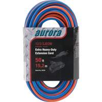 TPE-Rubber Extension Cord with Light Indicator, All-Weather, SJEOW, 12/3 AWG, 15 A, 3 Outlet(s), 50' Pryde Industrial Inc.