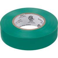 Electrical Tape, 19 mm (3/4") x 18 M (60'), Green, 7 mils Pryde Industrial Inc.