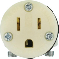 Hospital Grade Extension Plug Connector, 5-15R, Nylon Pryde Industrial Inc.