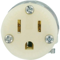Hospital Grade Extension Plug Connector, 5-15R, Nylon Pryde Industrial Inc.
