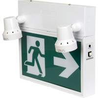 Running Man Sign with Security Lights, LED, Battery Operated/Hardwired, 12-1/10" L x 11" W, Pictogram Pryde Industrial Inc.