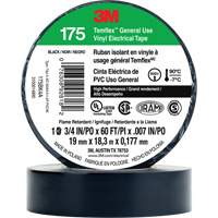 Temflex General Use Vinyl Electrical Tape 175, 19 mm (3/4") x 18 M (60'), Black, 7 mils Pryde Industrial Inc.