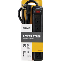 Power Strip, 6 Outlet(s), 3', 15 A, 1875 W, 125 V Pryde Industrial Inc.