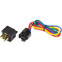 12V 5-Pin Relay & Pigtail Assembly with Mounting Bracket Pryde Industrial Inc.