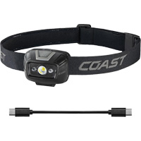 Lampe frontale projecteur &agrave; grand angle bicolore FL20R , DEL, 520 lumens, 2,5 hres de fonctionnement, piles Rechargeable Pryde Industrial Inc.