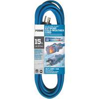 Glacier Flex&reg; Extreme Cold Weather Extension Cord, Outdoor, SJTW, 16/3 AWG, 13 A, 15' Pryde Industrial Inc.