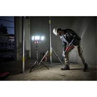 18V Professional Cordless Folding Panel Work Light on Tripod, LED, 3600 Lumens Pryde Industrial Inc.
