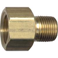 Pipe Adapter, FPT x NPT, 1/4" x 1/8" Dia., Brass YA527 | Pryde Industrial Inc.